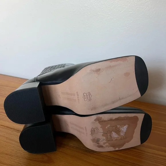 Miista black Leather Women's mid calf Boots - Picture 3 of 10